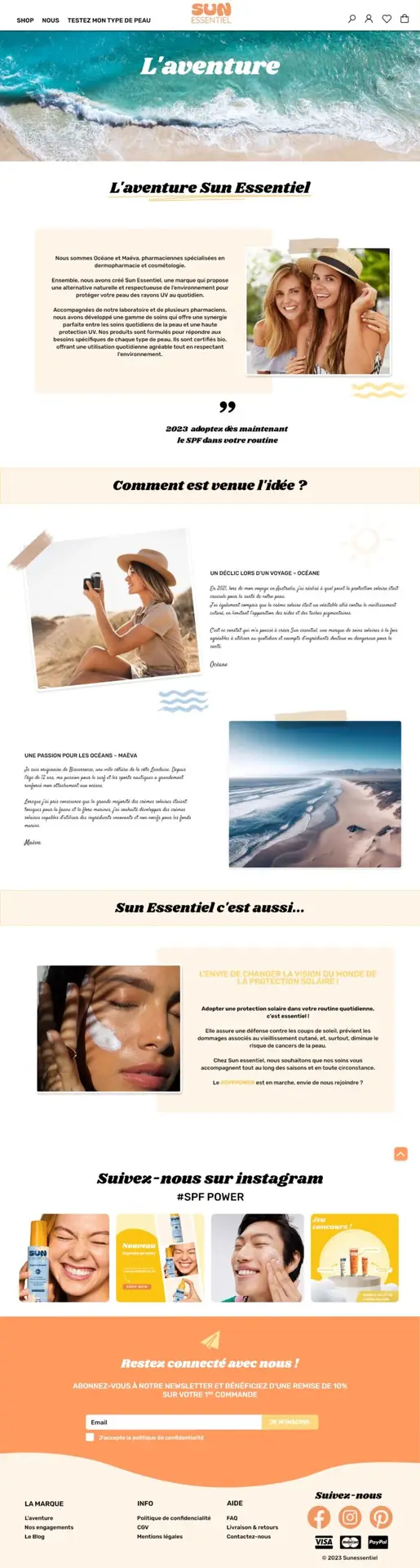 prototype présentation entreprise sun essentiel