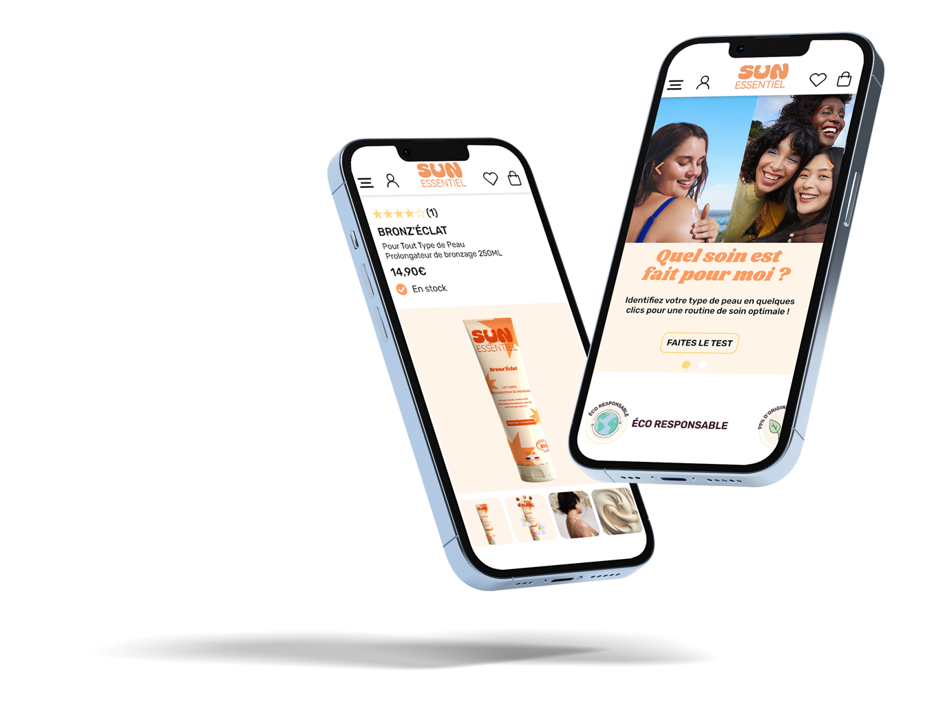 Version mobile site Sun essentiel