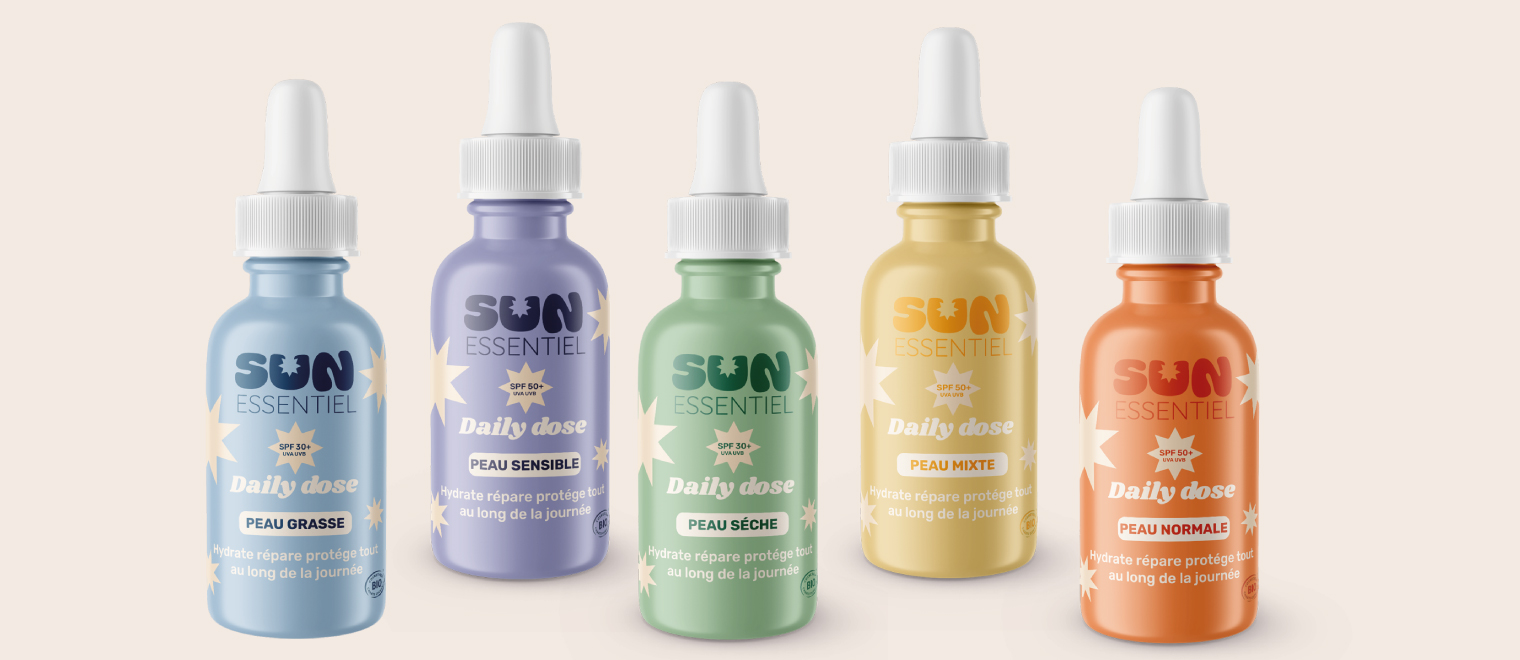 packagings Sérums Sun essentiel