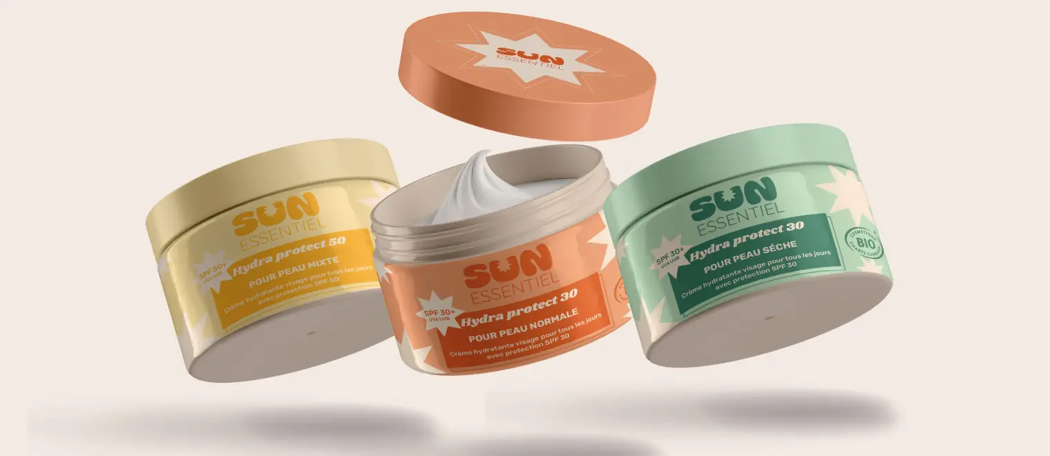 packagings crème de jour Sun essentiel